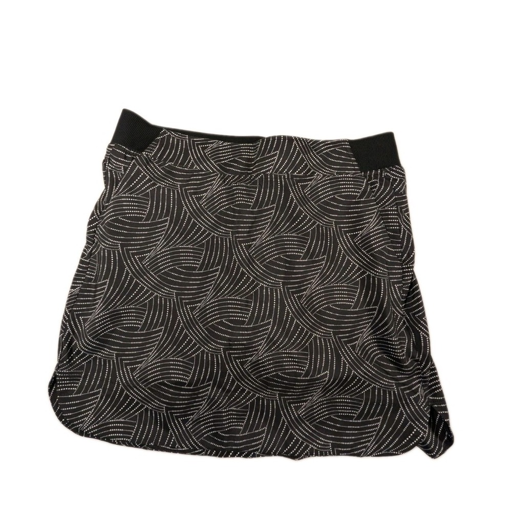 Cyprus‎ Club Skort Womens Small Black Geometric Pockets Pull On Golf Tennis